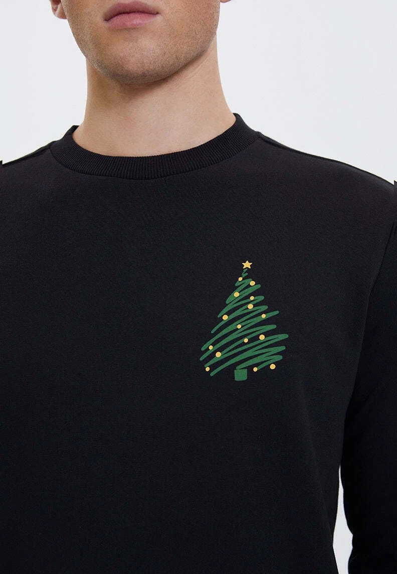 Wmxmas Tree- Sweater - Black 4 Wmxmas Tree- Sweater - Black - Afbeelding 4