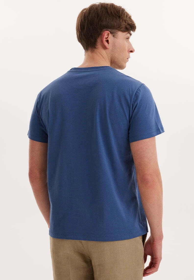 Print Wmview Palm - T-Shirt Print - Dark Denim 3 Print Wmview Palm - T-Shirt Print - Dark Denim - Afbeelding 3