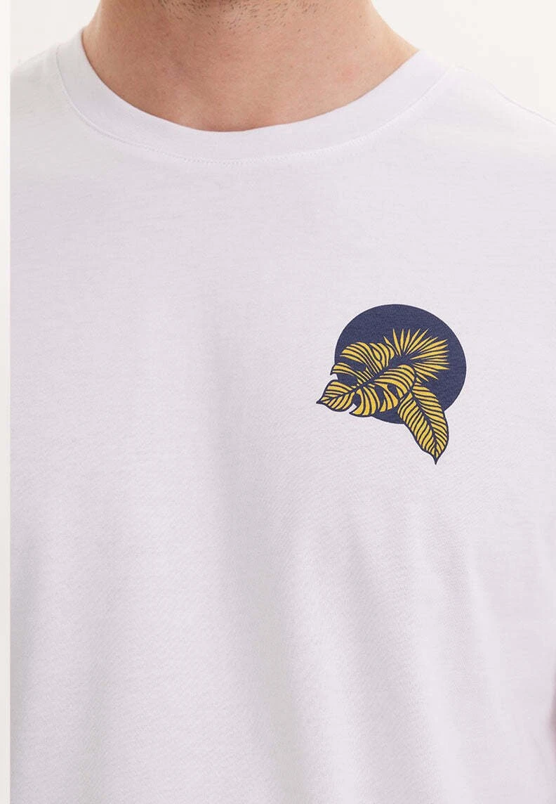 Print Chest - T-Shirt Print - White 4 Print Chest - T-Shirt Print - White - Afbeelding 4