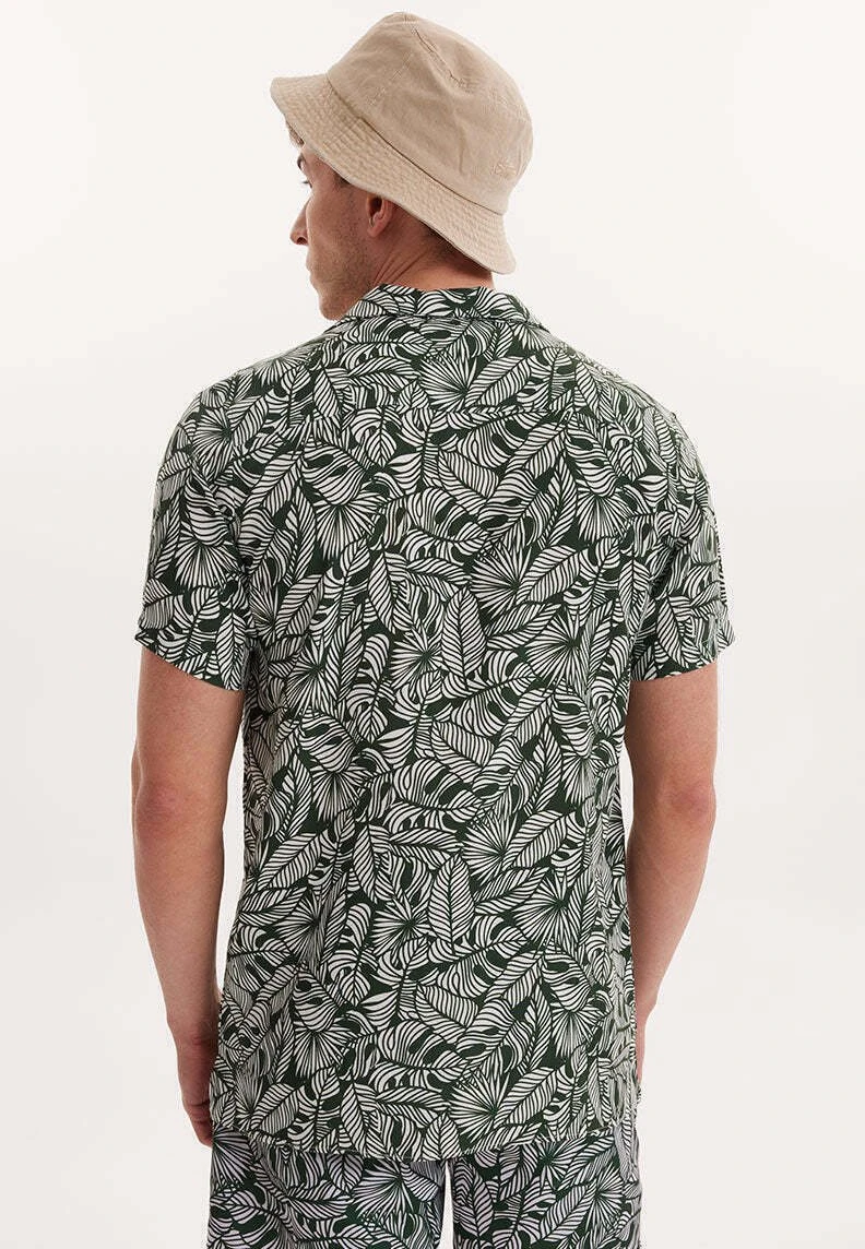 Wmhawaii Printed - Overhemd - Green Aop 3 Wmhawaii Printed - Overhemd - Green Aop - Afbeelding 3