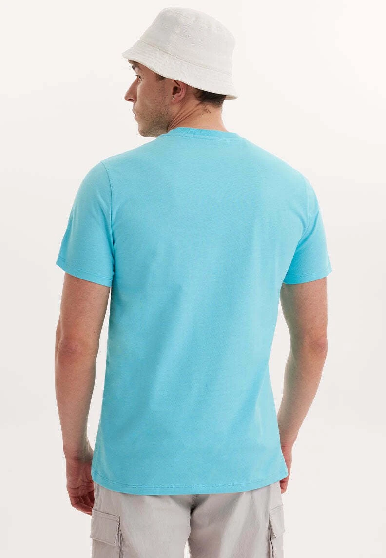 Wmcollage Roam - T-Shirt Print - Blue Curacao 3 Wmcollage Roam - T-Shirt Print - Blue Curacao - Afbeelding 3