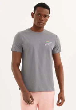 Fly Tee - T-Shirt Print - Charcoal Grey