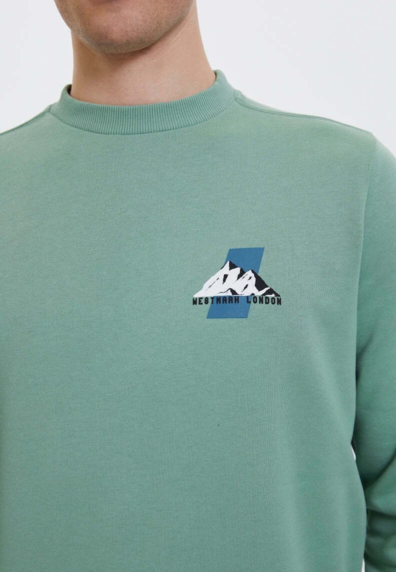Hill - Sweater - Hedge Green 4 Hill - Sweater - Hedge Green - Afbeelding 4