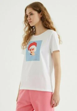 Sunglasses - T-Shirt Print - White