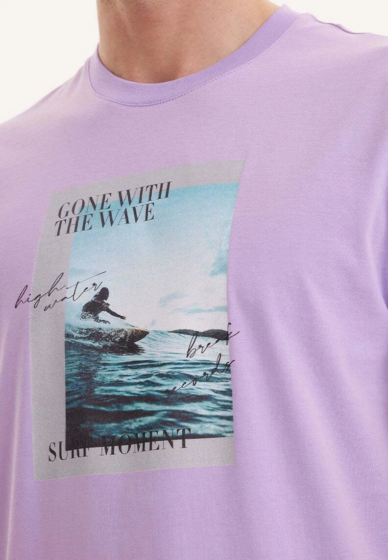 Print Wmcollage Wave - T-Shirt Print - Lilac Breeze 4 Print Wmcollage Wave - T-Shirt Print - Lilac Breeze - Afbeelding 4