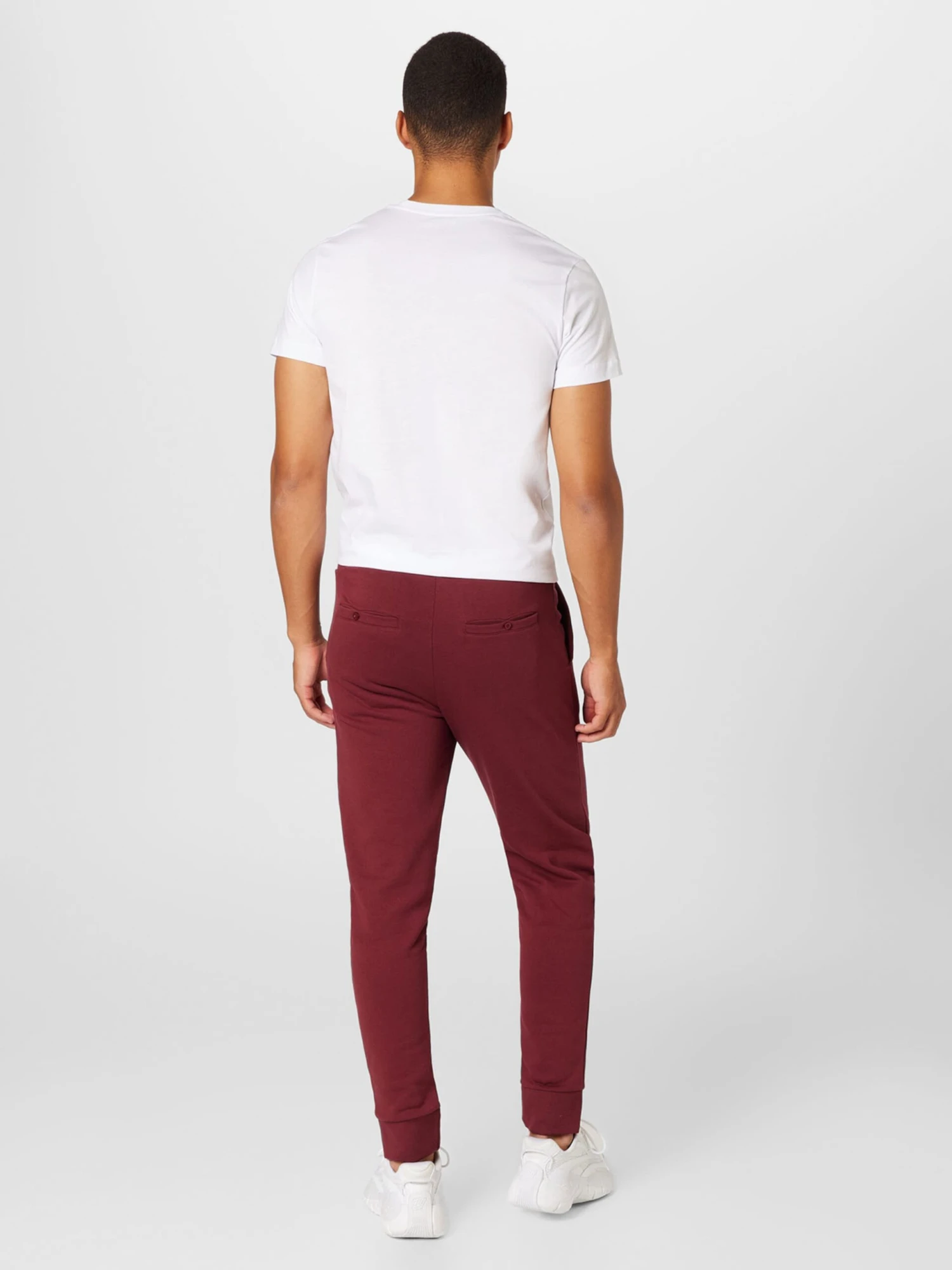 Sweatpants Tapered Broek Heren Bordeaux 4 Sweatpants Tapered Broek Heren Bordeaux - Afbeelding 4