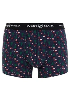 X Mas 3 Pack Trunk Box - Onderbroeken - Navy Aop/Bordeaux/White -Westmark London 3092b988f40d44a4b919c69406e1b72b