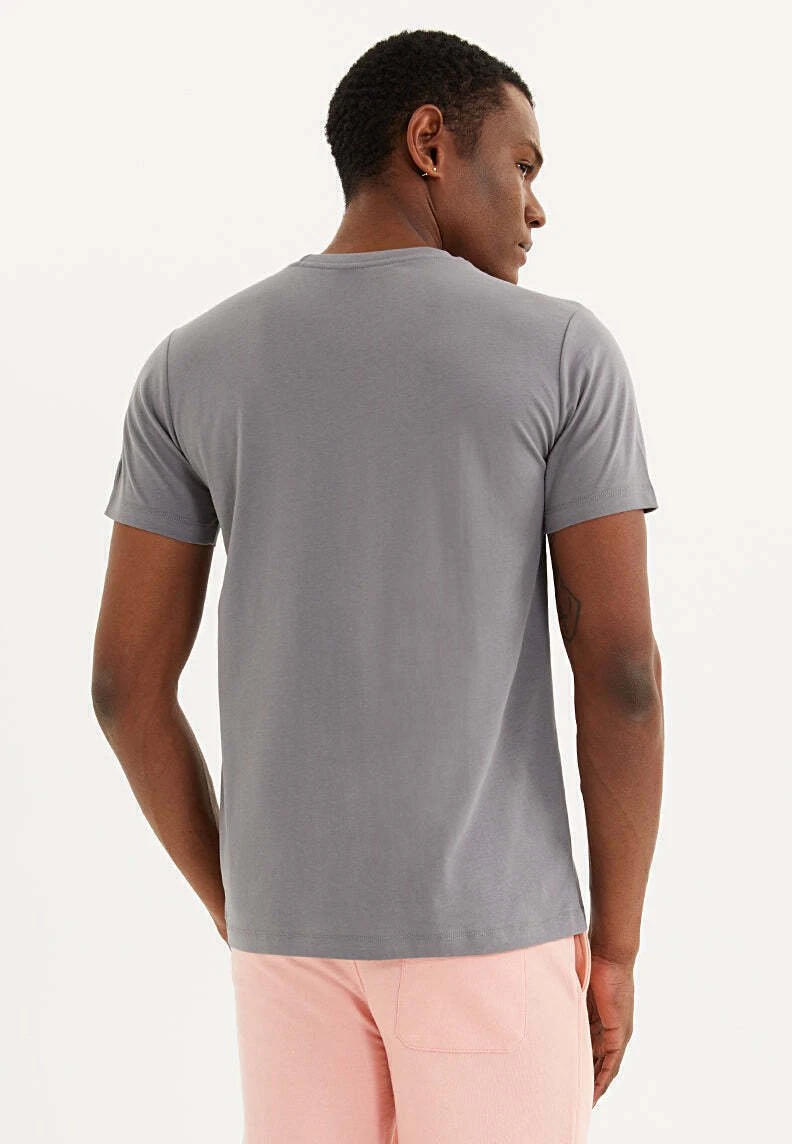 Fly Tee - T-Shirt Print - Charcoal Grey 3 Fly Tee - T-Shirt Print - Charcoal Grey - Afbeelding 3