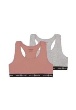 2 Pack - Bustier - Pink/Grey Melange