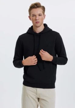 Core Pocket - Hoodie - Black