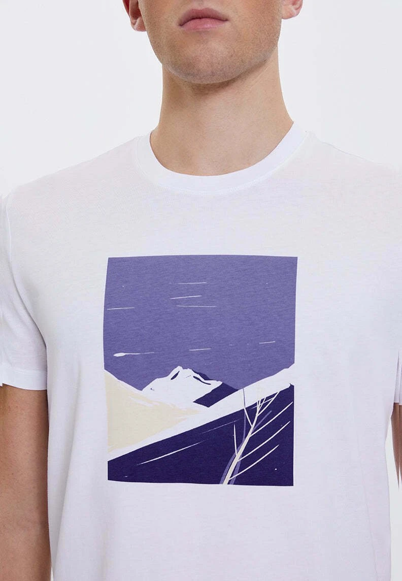 Path- T-Shirt Print - White 4 Path- T-Shirt Print - White - Afbeelding 4