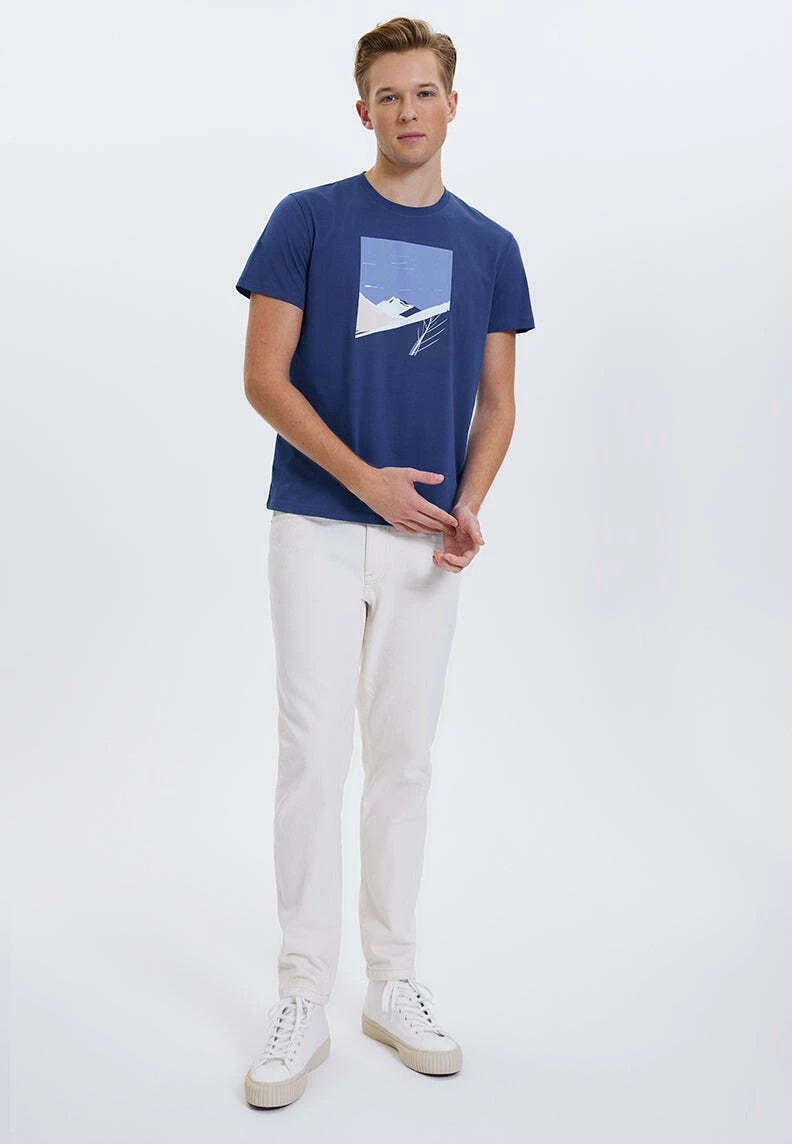 Path- T-Shirt Print - Blue Quartz 2 Path- T-Shirt Print - Blue Quartz - Afbeelding 2