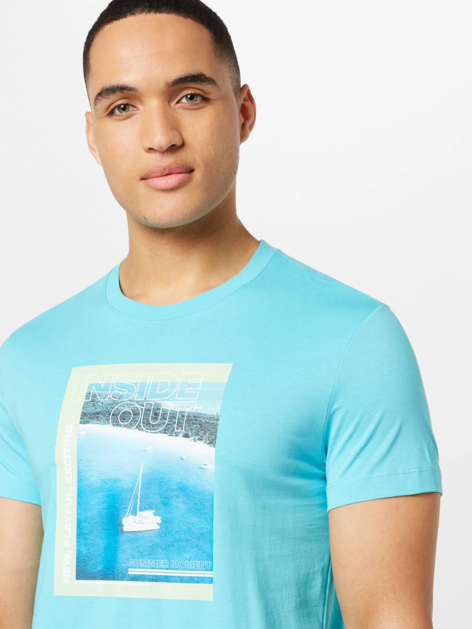 T-shirts Shirt Heren Blauw / Aqua 2 T-shirts Shirt Heren Blauw / Aqua - Afbeelding 2