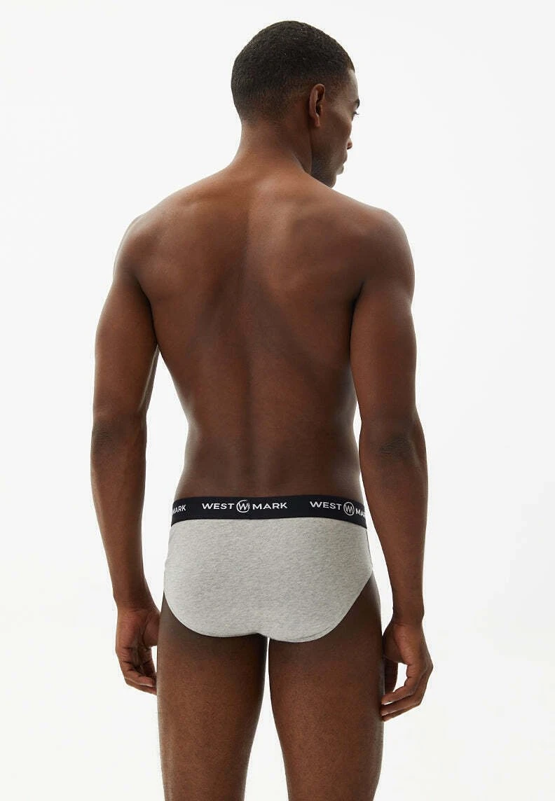 3 Pack - Slip - Grey Melange 2 3 Pack - Slip - Grey Melange - Afbeelding 2