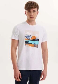 Print Wmview Sunset - T-Shirt Print - White