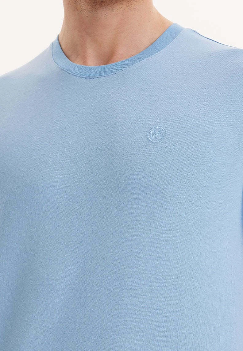 Vital O-Neck - T-Shirt Basic - Blissful Blue 4 Vital O-Neck - T-Shirt Basic - Blissful Blue - Afbeelding 4