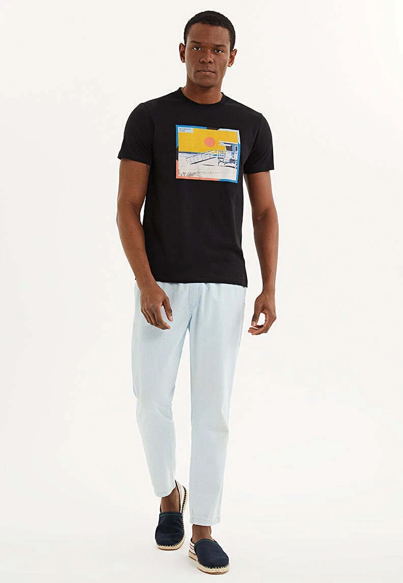 T-Shirt Print - Black 2 T-Shirt Print - Black - Afbeelding 2