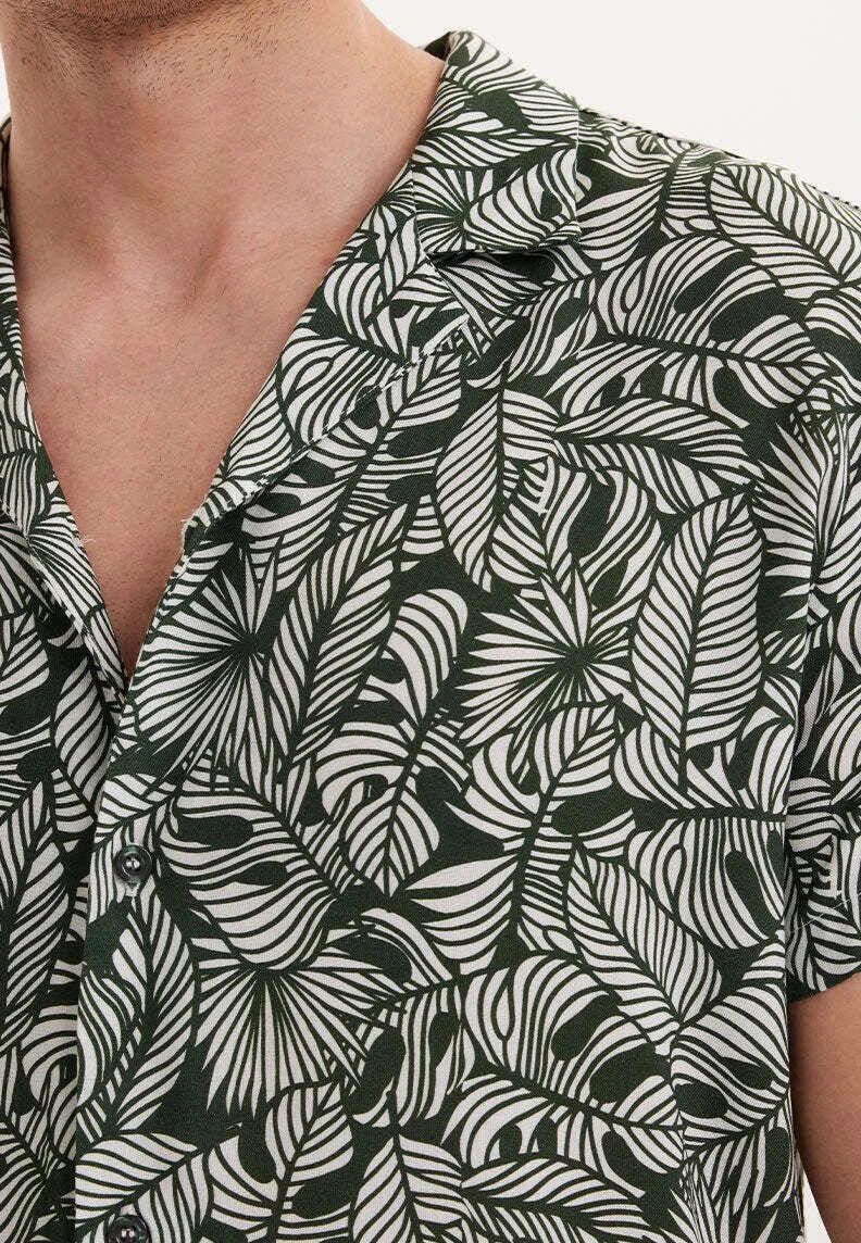 Wmhawaii Printed - Overhemd - Green Aop 4 Wmhawaii Printed - Overhemd - Green Aop - Afbeelding 4