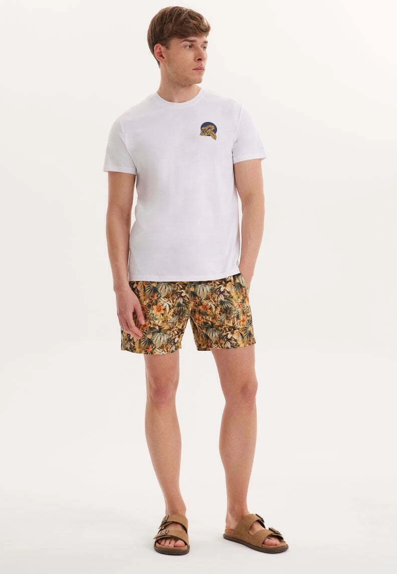 Print Chest - T-Shirt Print - White 2 Print Chest - T-Shirt Print - White - Afbeelding 2