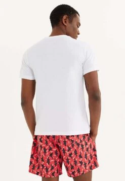 T-Shirt Print - White Red -Westmark London 57e0b9a9514a4ffbb356fdb1df7ee62e