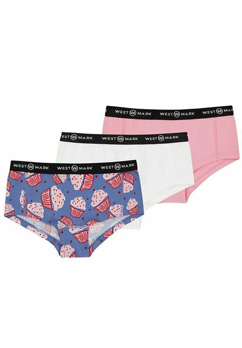 Hipster 3-Pack - Slip - Navy, White, Pink 1 Hipster 3-Pack - Slip - Navy, White, Pink