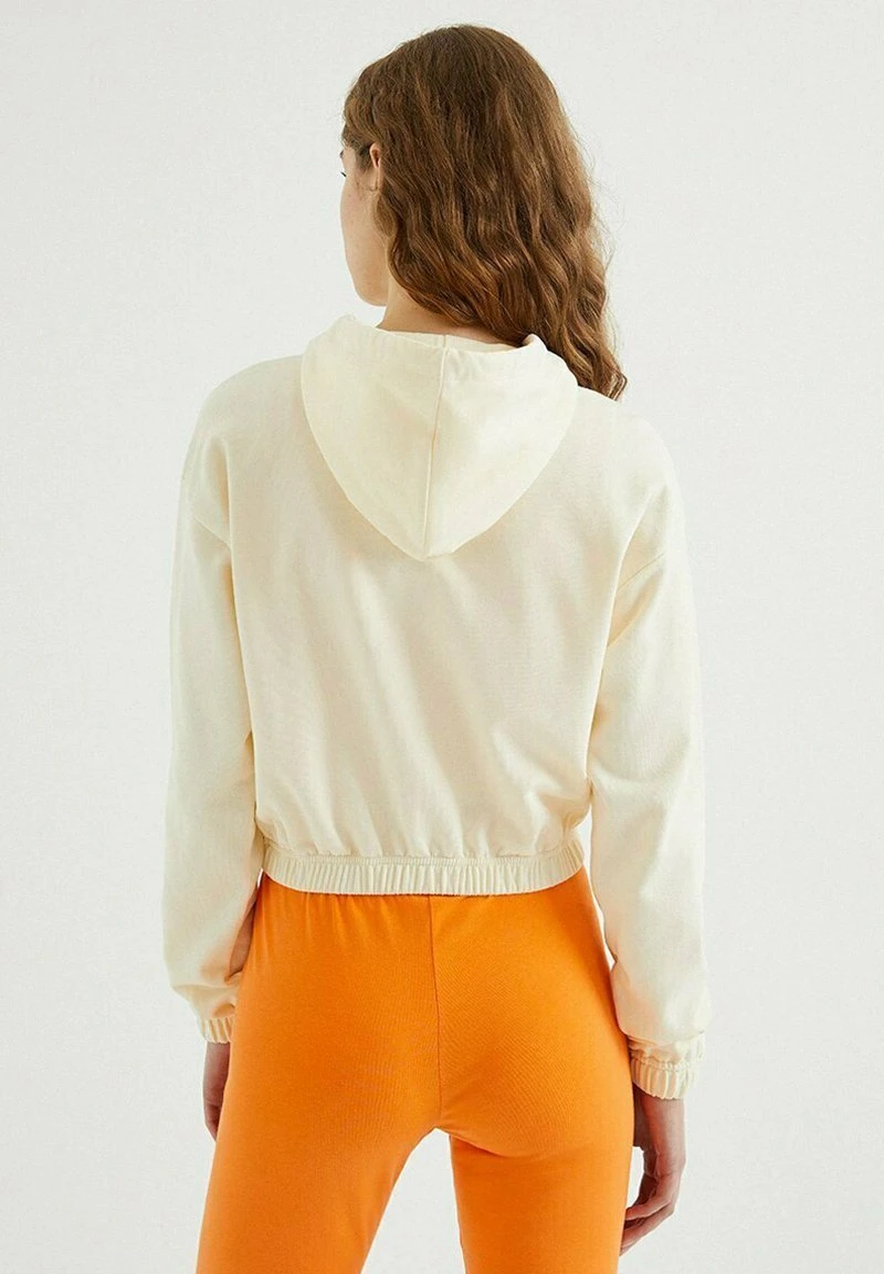 Sweater Met Rits - Pearled Ivory 3 Sweater Met Rits - Pearled Ivory - Afbeelding 3