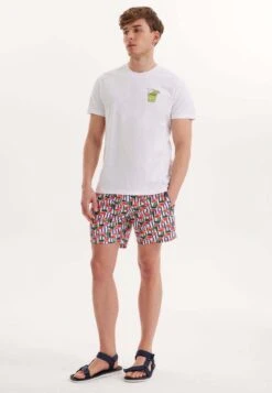 T-Shirt Print - White Green