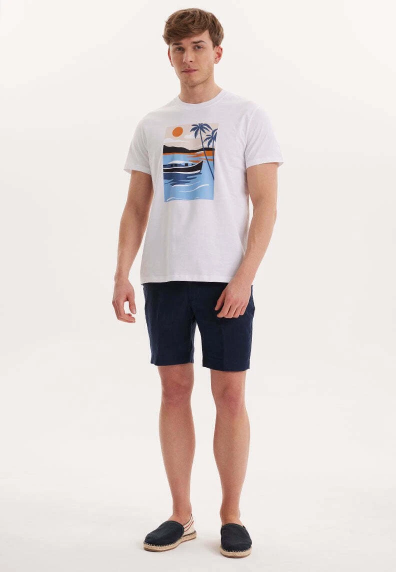 View Boat - T-Shirt Print - White 2 View Boat - T-Shirt Print - White - Afbeelding 2