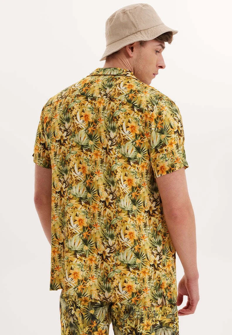 Wmhawaii Printed - Overhemd - Yellow Aop 3 Wmhawaii Printed - Overhemd - Yellow Aop - Afbeelding 3