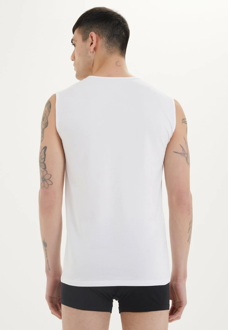 V-Neck - Top - White 2 V-Neck - Top - White - Afbeelding 2