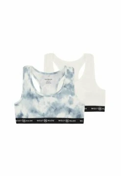 2 Pack - Bustier - White/Blue
