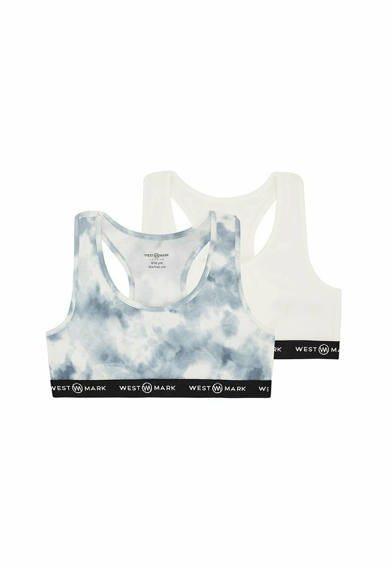 2 Pack - Bustier - White/Blue 1 2 Pack - Bustier - White/Blue