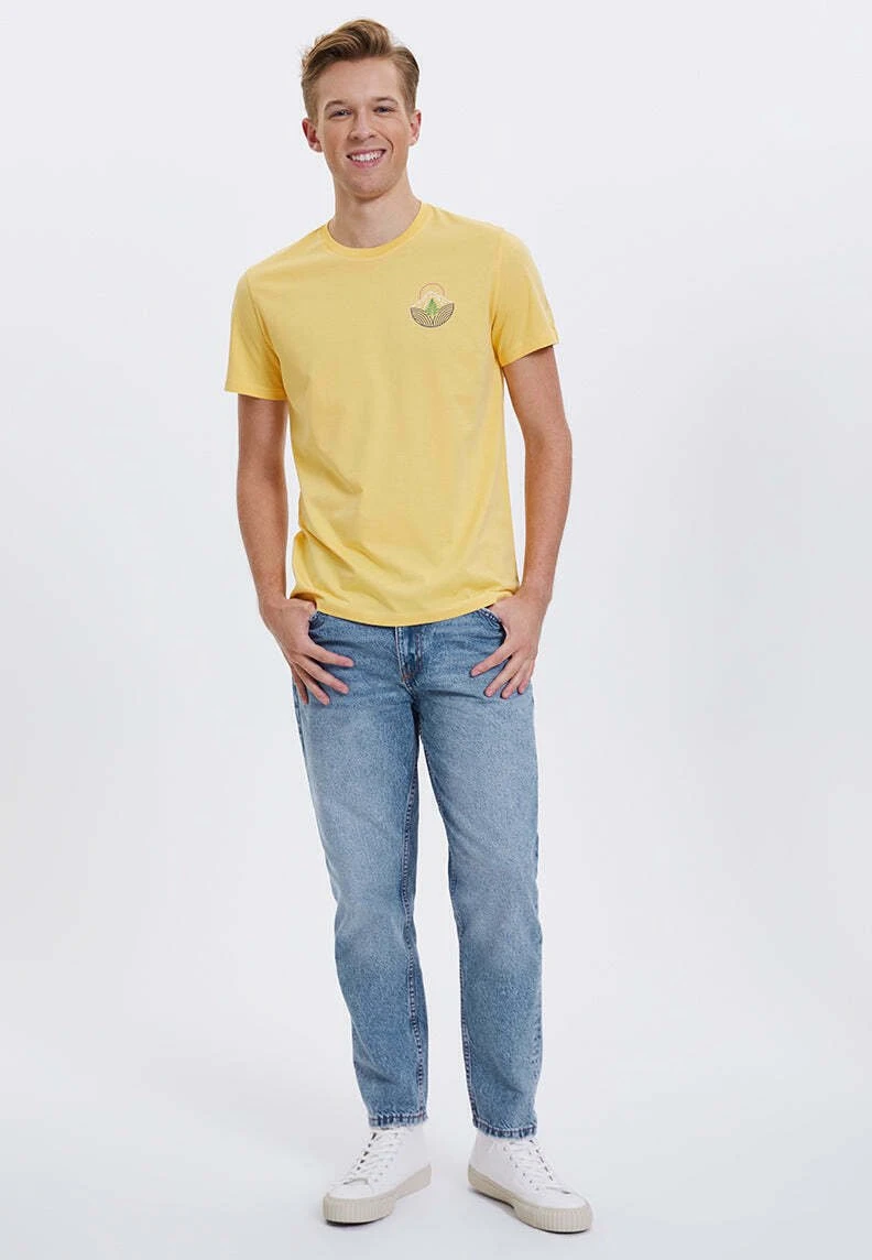 Wmline Mountain- T-Shirt Print - Cornsilk 2 Wmline Mountain- T-Shirt Print - Cornsilk - Afbeelding 2