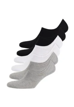 Invisible 6-Pack - Sokken - Black White Grey Melange