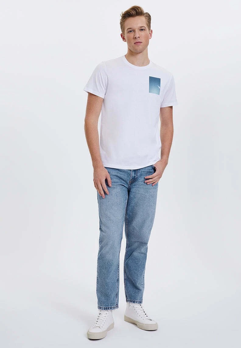 Wmalone Fly Tee - T-Shirt Print - White 2 Wmalone Fly Tee - T-Shirt Print - White - Afbeelding 2