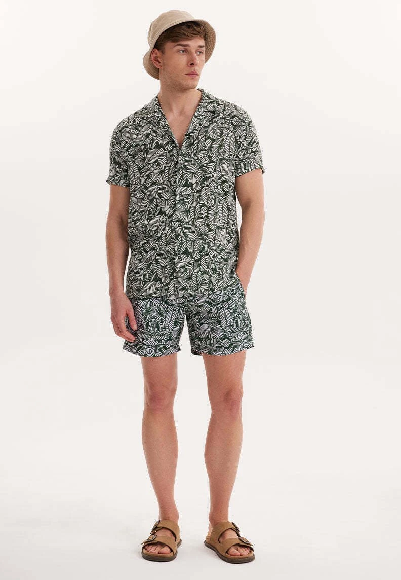 Wmhawaii Printed - Overhemd - Green Aop 2 Wmhawaii Printed - Overhemd - Green Aop - Afbeelding 2