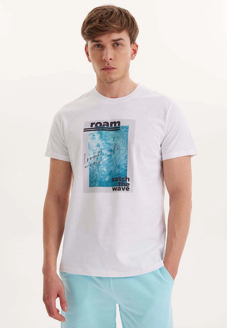 Wmcollage Roam - T-Shirt Print - White 1 Wmcollage Roam - T-Shirt Print - White