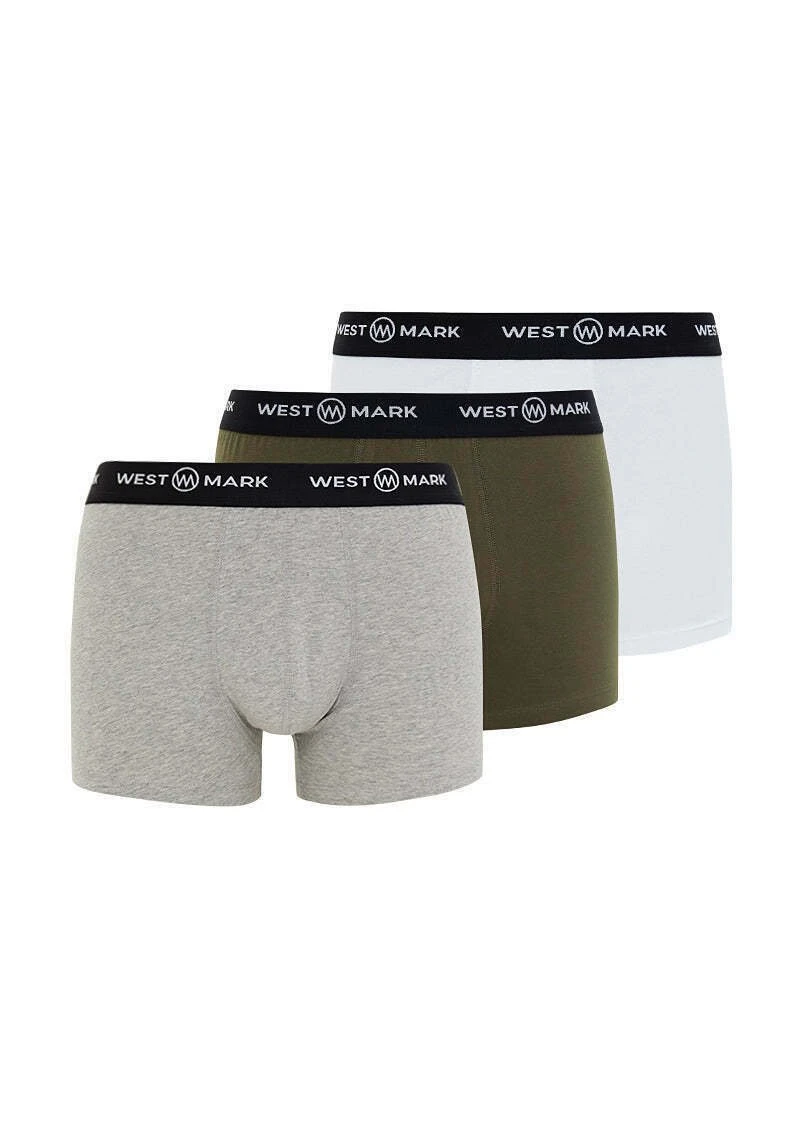 3 Pack - Onderbroeken - WhiteGrey MelangeKhaki 6 3 Pack - Onderbroeken - WhiteGrey MelangeKhaki - Afbeelding 6