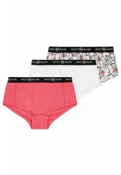 Hipster 3-Pack - Slip - White Aop, Pink, White