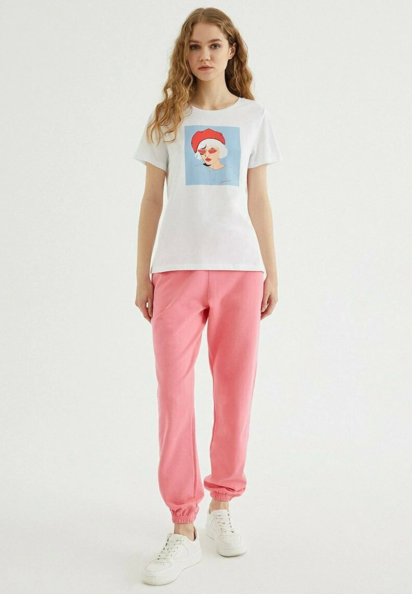 Sunglasses - T-Shirt Print - White 2 Sunglasses - T-Shirt Print - White - Afbeelding 2