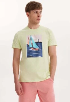 Wmview Sail Tee - T-Shirt Print - Light Green