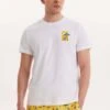 Print Chest - T-Shirt Print - White Yellow