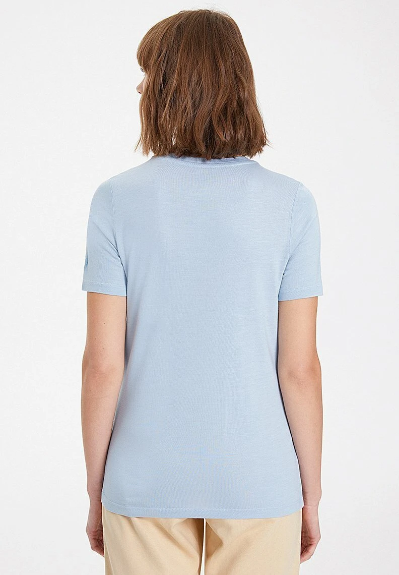 T-Shirt Basic - Dusty Blue 4 T-Shirt Basic - Dusty Blue - Afbeelding 4