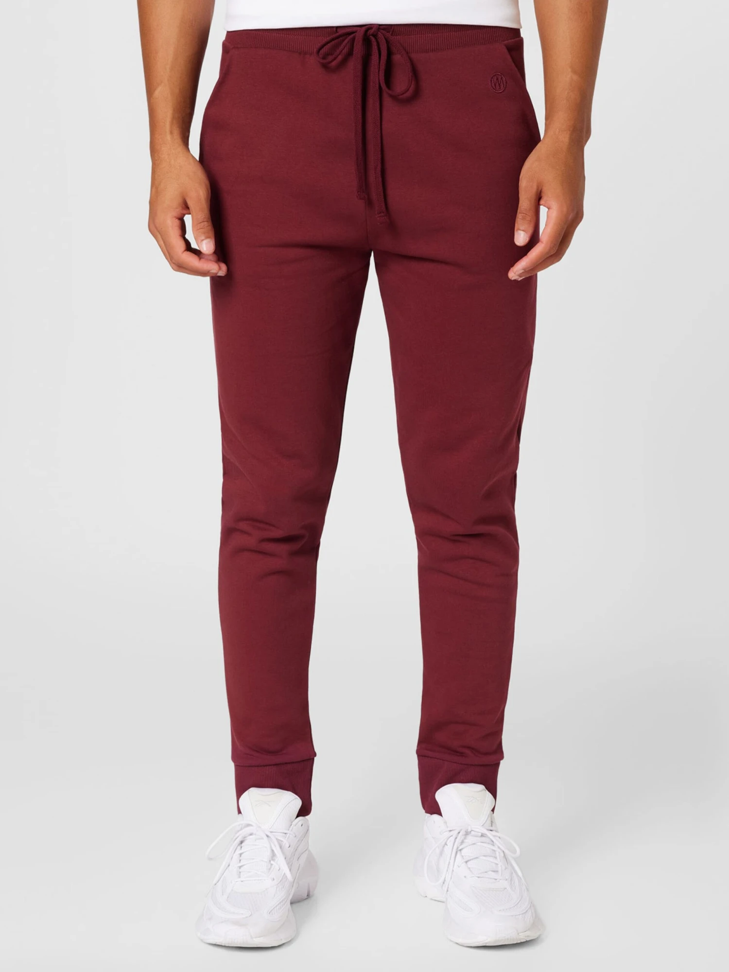 Sweatpants Tapered Broek Heren Bordeaux 3 Sweatpants Tapered Broek Heren Bordeaux - Afbeelding 3