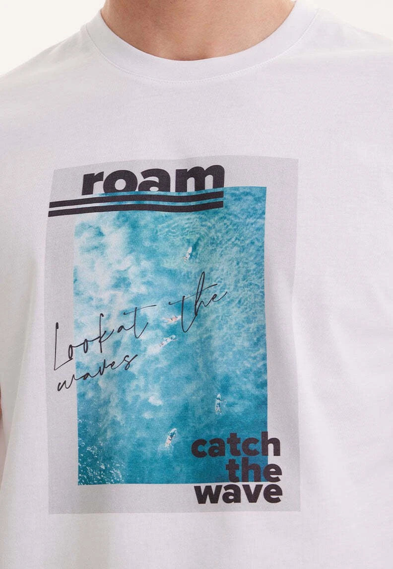 Wmcollage Roam - T-Shirt Print - White 4 Wmcollage Roam - T-Shirt Print - White - Afbeelding 4