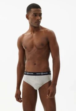 3 Pack - Slip - Grey Melange