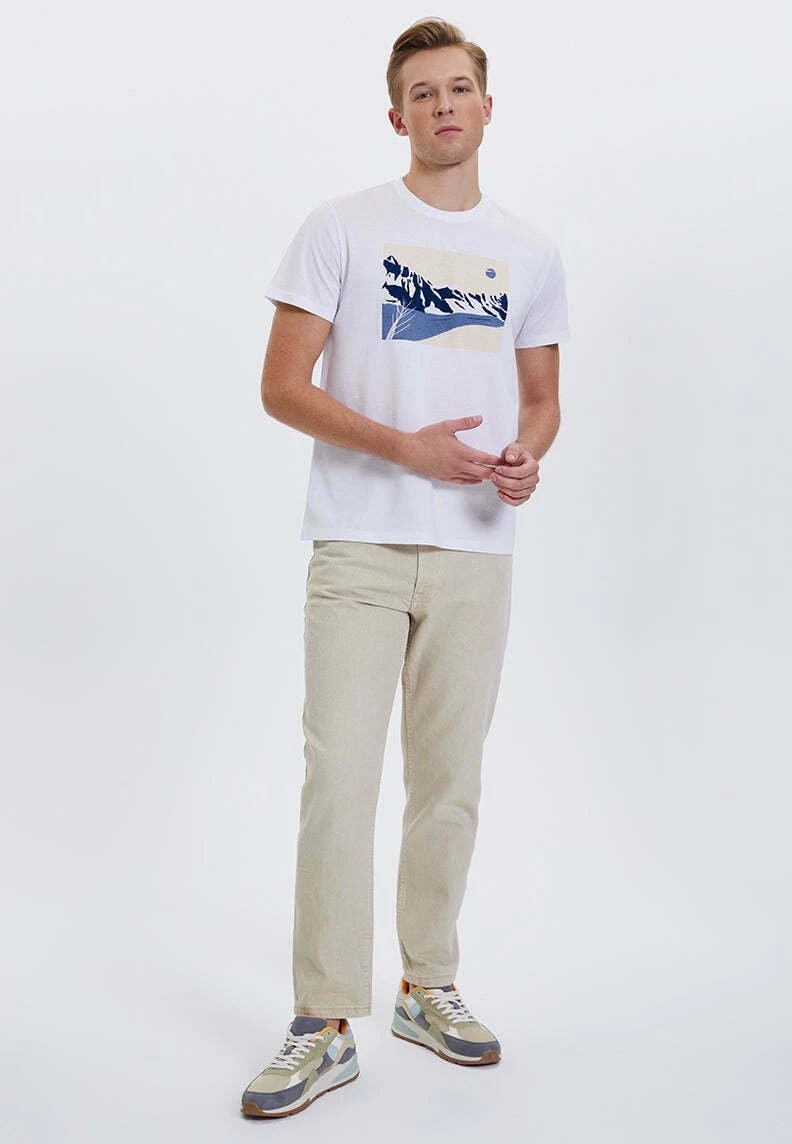 Wmwinter River Tee - T-Shirt Print - White 2 Wmwinter River Tee - T-Shirt Print - White - Afbeelding 2