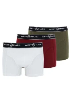 3 Pack - Onderbroeken - White/Khaki/Bordeaux 11 3 Pack - Onderbroeken - White/Khaki/Bordeaux -Westmark London c50ec8efe8a0495db6deb569d6e19395
