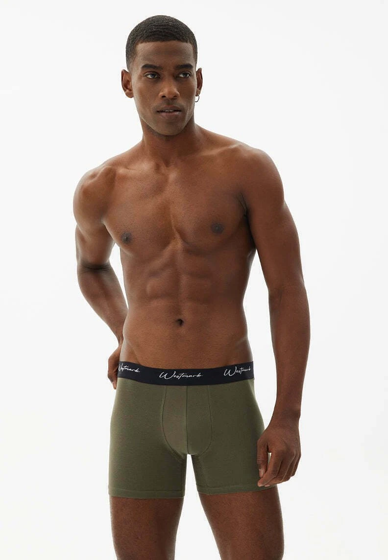 Lucas Trunk 3-Pack - Onderbroeken - Khaki/White/Navy 1 Lucas Trunk 3-Pack - Onderbroeken - Khaki/White/Navy