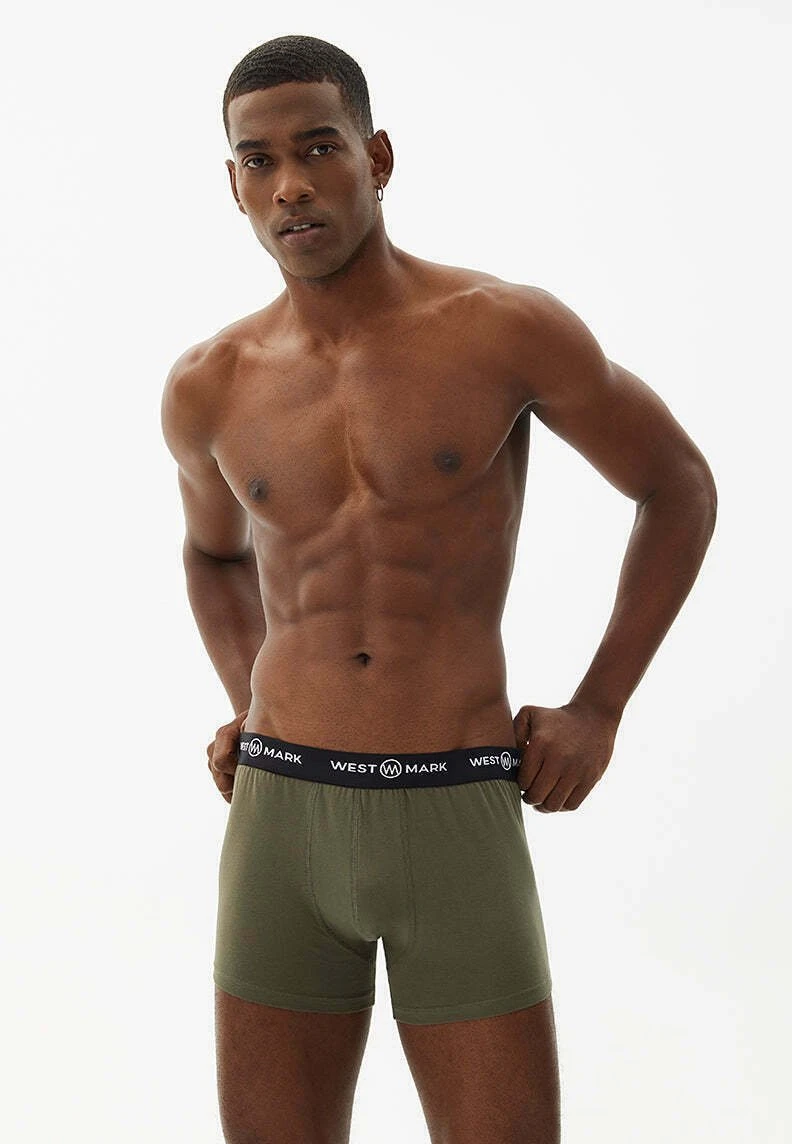 3 Pack - Onderbroeken - Orange Khaki Bordeaux 1 3 Pack - Onderbroeken - Orange Khaki Bordeaux